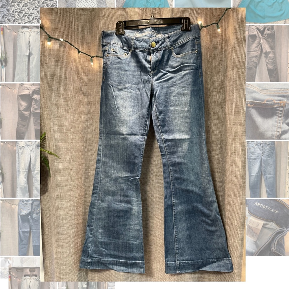 America Eagle Hipster Flare Jeans